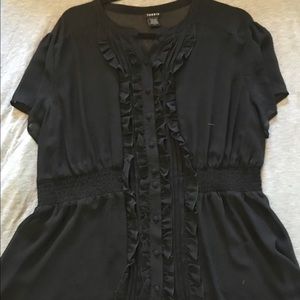Torrid black sheer top